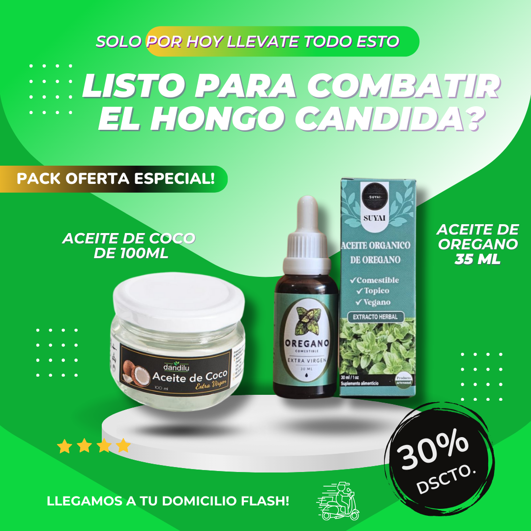 PACK DUO NATURAL PARA LA CANDIDA