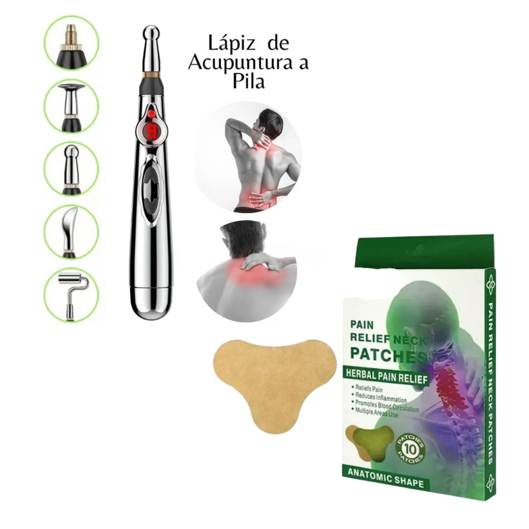 ACUMPUTURA 4 EN 1 + PARCHE PARA EL DOLOR